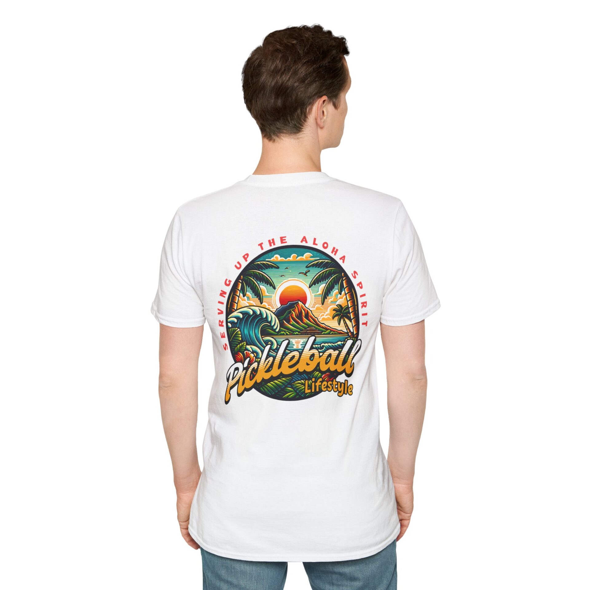 Aloha Spirit Pickleball T-Shirt (Front and Back) - Image 8