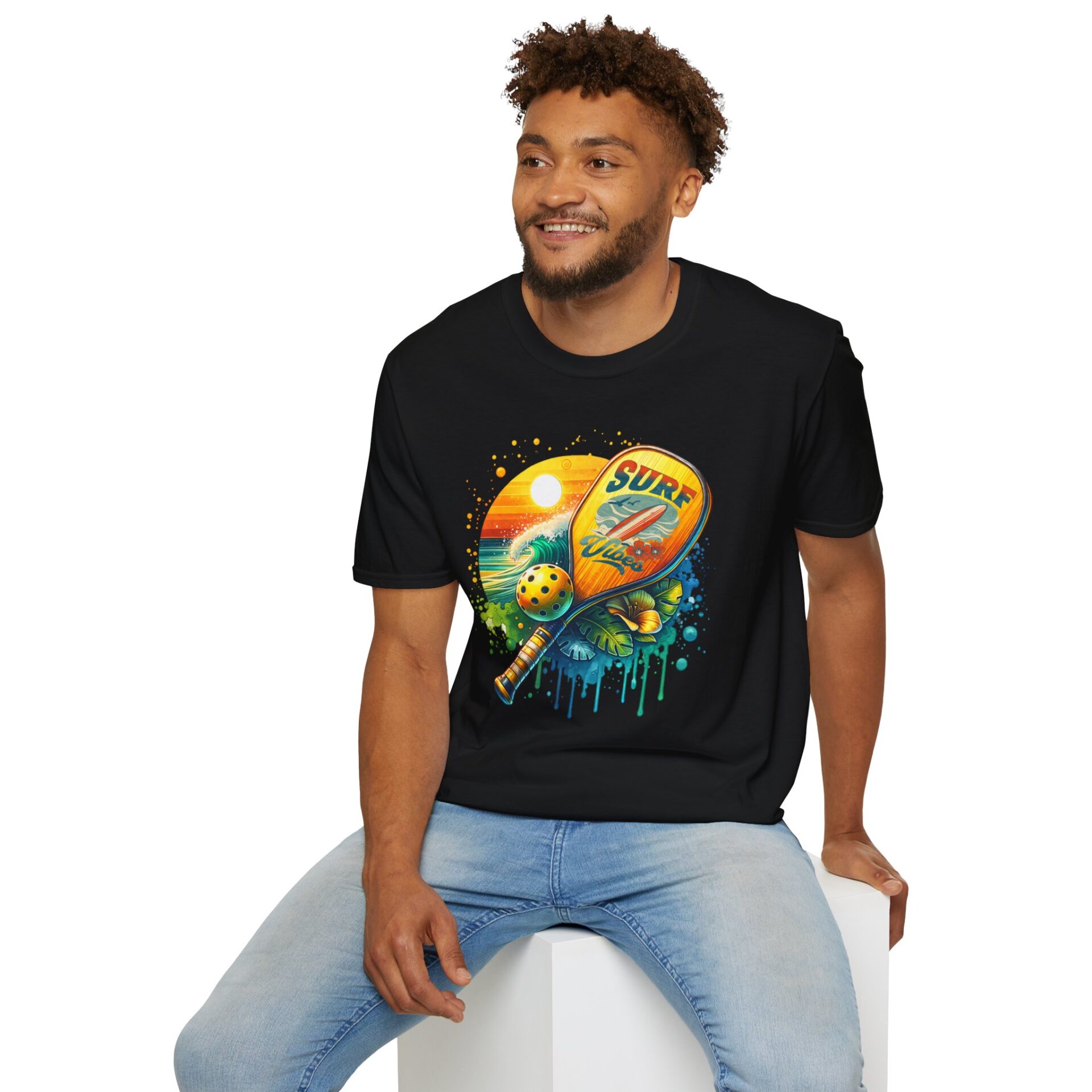 Surf Vibes Pickleball T-Shirt - Image 12